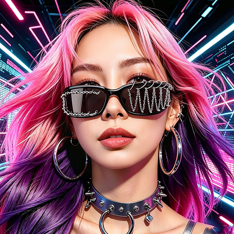 Sunglass Retainer Cord - Novos Óculos Decorativos Góticos Punk com