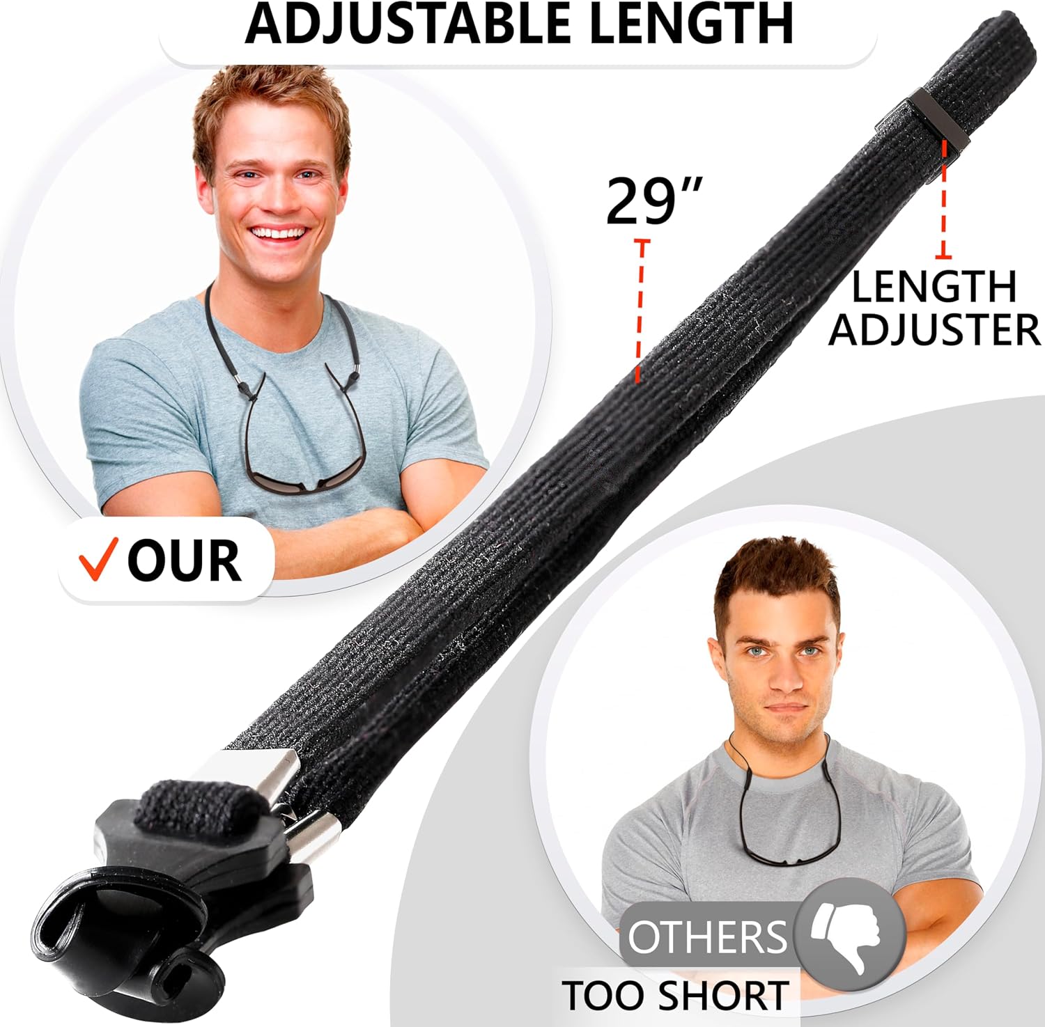 Suporte de Cordão para Óculos, - Sunglass Retainer Cord avaliação e preço